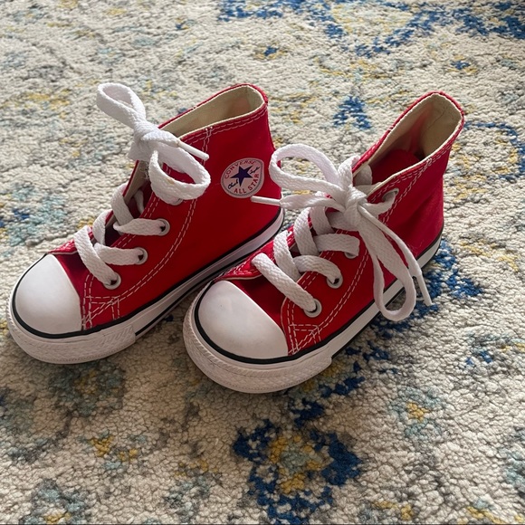 Converse Shoes Red High Top Converse Baby Toddler Poshmark
